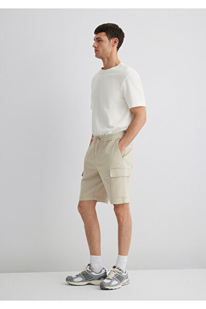 Mavi Beige Cargo Shorts 0410107-70039