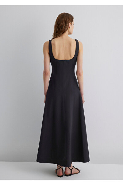 Mavi Black Long Dress with Strap 1310479-900