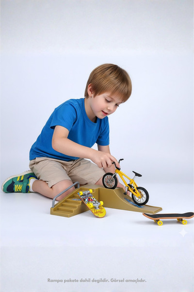 craftivio Mini Parmak Kaykay Ve Bmx Bisiklet Oyun Seti Aksesuarlı