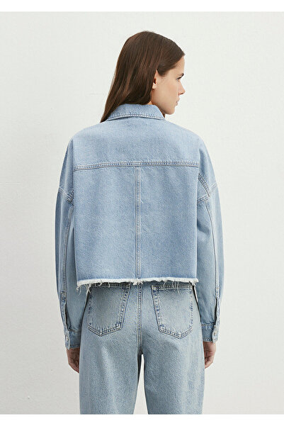 Mavi Světlá džínová košile Willow 90s Crop / Short Fit 1210244 -86442