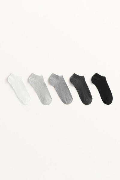 Oysho 5 pairs of cotton blend sneaker socks