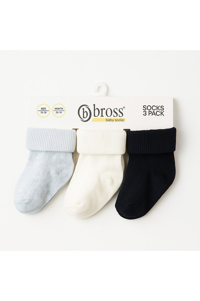 Pedimu Premium Quality 6-Piece 0-6 Months Baby Socks Set
