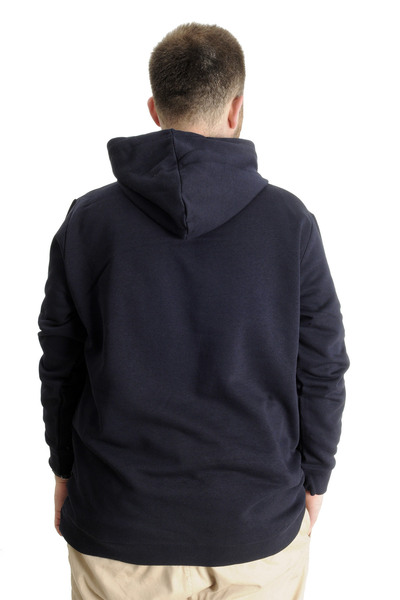 ModeXL Men's Hooded Sweatshirt - Plus Size, Navy Blue, 23540