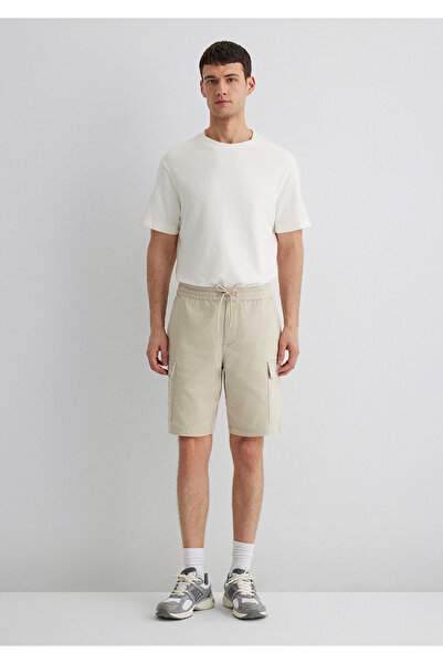 Mavi Beige Cargo Shorts 0410107-70039