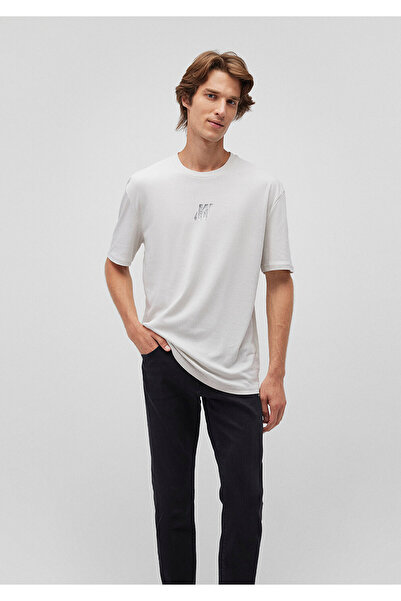 Mavi Pro Logo Printed Gray Loose Fit T-Shirt -0612189-70080