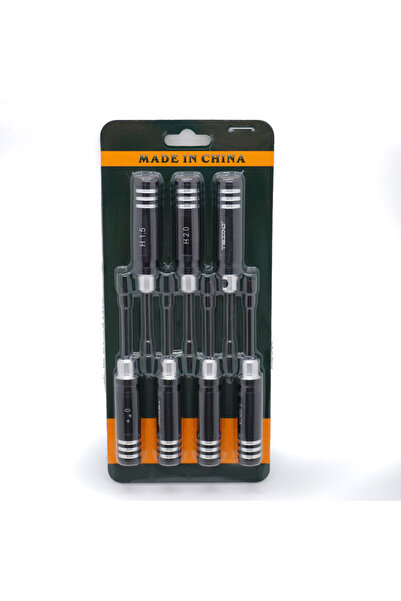 Choice مجموعة أدوات مفك براغي سداسي 7 قطع من YSIDO باللون الأسود مقاس 1.5 مم ...