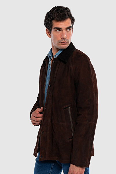 Tamer Tanca Erkek Hakiki Deri Deri Mont