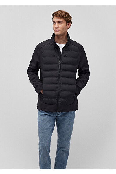 Mavi Black Puffer Jacket with Stand Collar0110217-71379