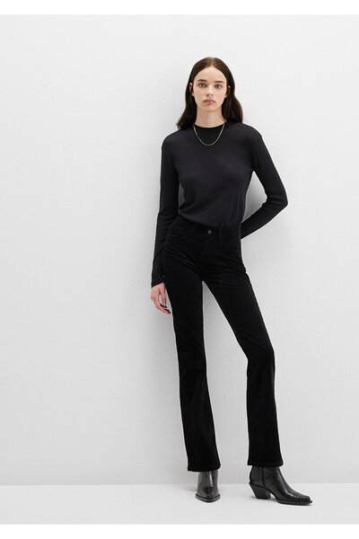 Mavi Molly Black Velvet Trousers 1013682991