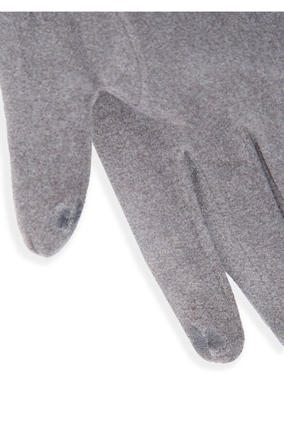 Mavi Gray Gloves with Faux Fur Detail 1911768 -27063