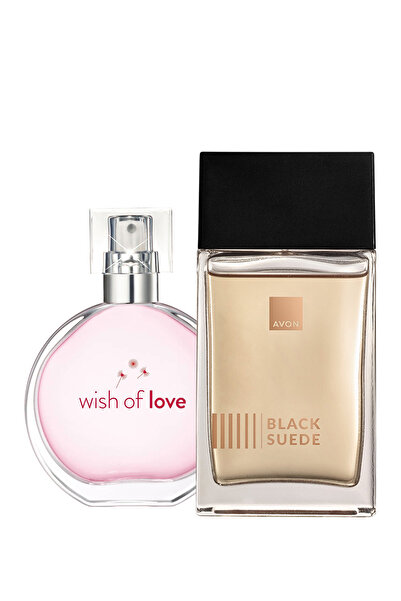 AVON Black Suede Erkek Parfüm Ve Wish Of Love Kadın Parfüm Paketi