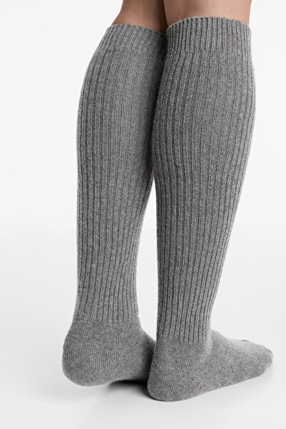 Oysho Super-long socks in 21% cashmere 14% wool