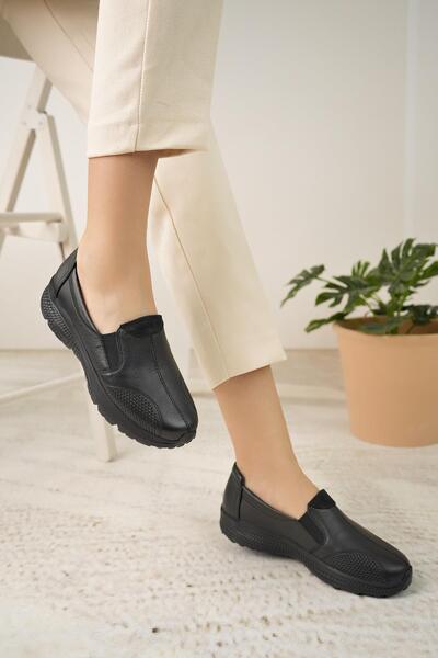 MARİOTTO حذاء كاندي نسائي من الجلد الطبيعي باللون الأسود من ماريوتو 033