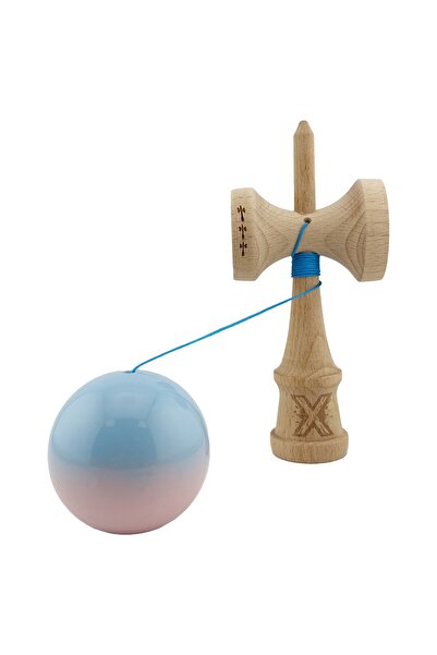 dalip Kendama X Original Professional Big Cups V2 Super Sticky 18 cm Wood Light Blue/Pink