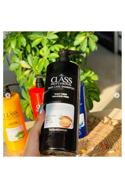 Class Shampoo with Argan Oil for Dry Hair, Free of Salt and Sulfates – 1000ml
