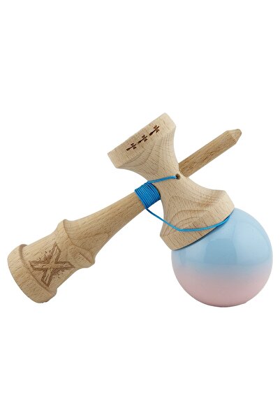 dalip Kendama X Original Professional Big Cups V2 Super Sticky 18 cm Wood Light Blue/Pink