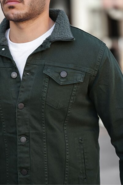 comstar Men's Fur Lined Denim Jacket