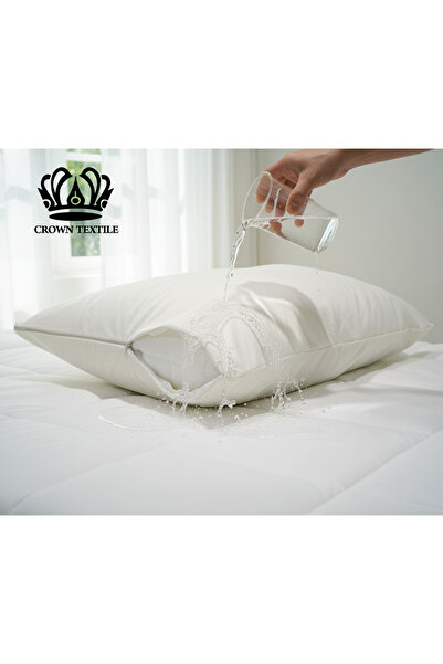 Crown Textile Pillowcase - Breathable, liquid-proof, leak-proof, 2-piece pillow protector, pillow protector