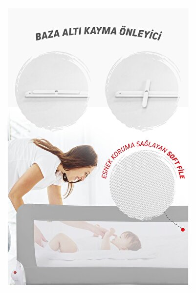 Umaybebek Umay 150x65 Cm Bed Barrier, Bed Railing,