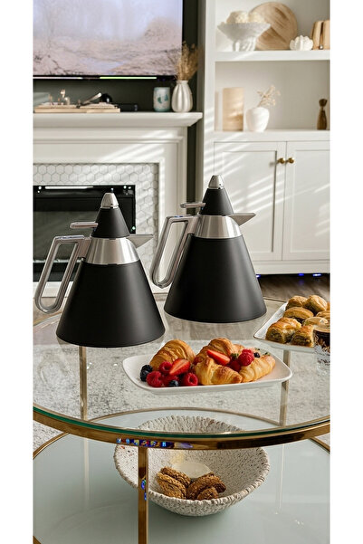 Generic 1 liter/700 ml tea and coffee thermos set with an elegant design