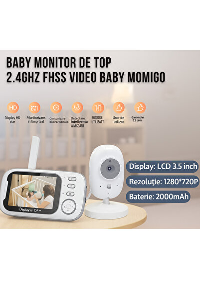 OEM Cinevo SleepGuard Pro Baby Monitor 720p, 3.5" HD Camera, 2-Way Audio