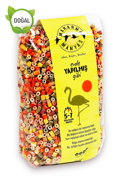 Makarna Manyas Sebzeli Boncuk Makarna 300 g - Renkli, Besleyici ve Tam Ailelik!