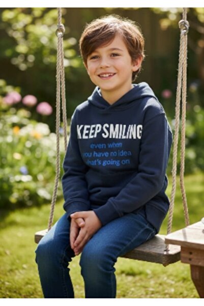 Chicco Keep Smiling boys' navy blue sweatshirt