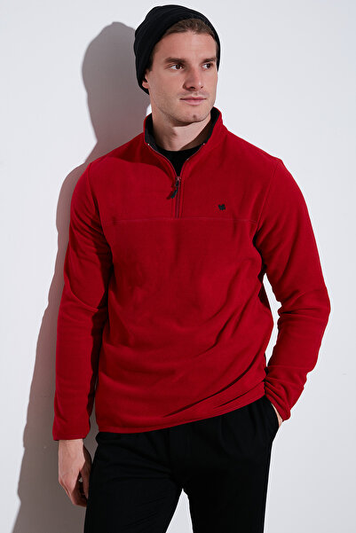 Buratti Slim Fit Anti-Pilling Non-Pilling Bato Collar Winter Fleece-Lined Fleece Men's Polar 5906001