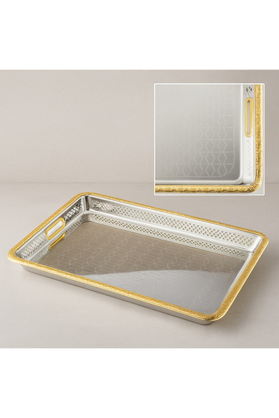 Dania ✨ A luxurious serving tray measuring 45 x 34 cm – a touch of gold adds ...