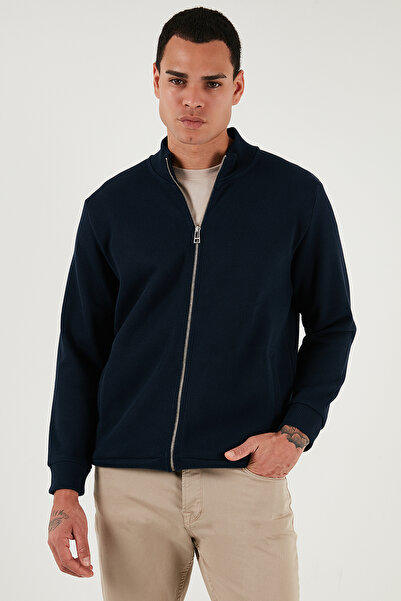 Buratti Бавовняний Relaxed Fit Кардиган з прямим коміром і застібкою-блискавкою Чоловічий КАРДИГАН 5901075