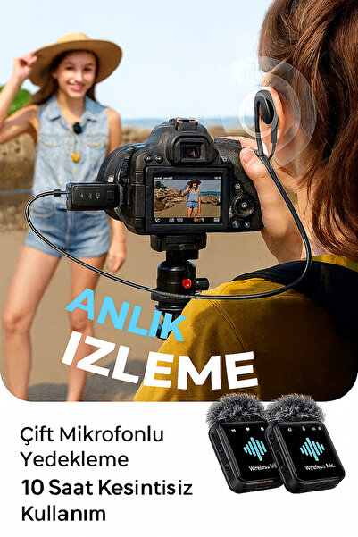 SOMIC Kablosuz Yaka Mikrofonu Tip-C Android Iphone Stüdyo Mikrofonu için Ses Video Canlı Yayın Oyun