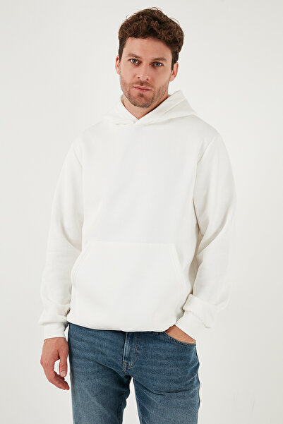 Buratti Regular Fit Hooded Kangaroo Pocket Fleece Lined Soft Sherpa Sweat Men's Sweat 5905281