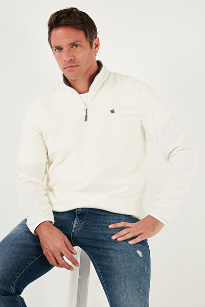 Buratti Slim Fit Anti-Pilling Non-Pilling Bato Collar Winter Fleece-Lined Fleece Men's Polar 5906001