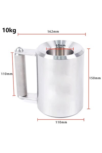 ZOCO BODY FIT ® Mug, Heavy Mug 10 kg, Chrome