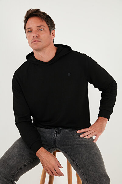 Buratti Hanorac cu glugă cu textura moale pentru bărbați SWEAT 5901063