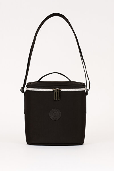 Alone حقيبة الطعام الحرارية وزجاجة الطفل |   9311 صندوق تغذية أسود مع مقصورة