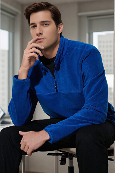 Buratti Slim Fit Anti-Pilling Non-Pilling Bato Collar Winter Fleece-Lined Fleece Men's Polar 5906001