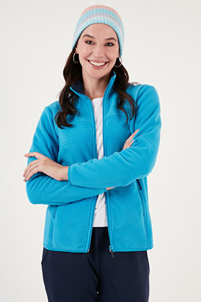 Lela Slim Fit Anti-Pilling Fleece Cardigan with Zippered Pockets POLAR 5907002