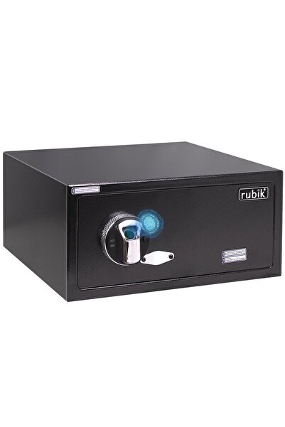 RUBIK صندوق أمان عريض ببصمة الإصبع، بحجم فندقي (20 × 42 × 37 سم) RBFPB20