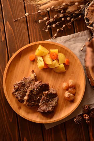 Bambum Penne Round Plate 25 Cm