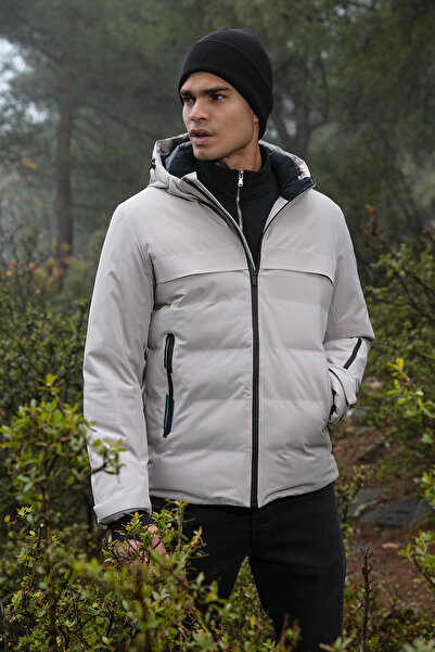 Buratti Regular Fit Hooded Quilted Jacket Men's Jacket 497Dean