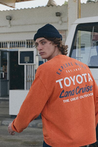 Pull & Bear Turuncu Toyota Tişörtü