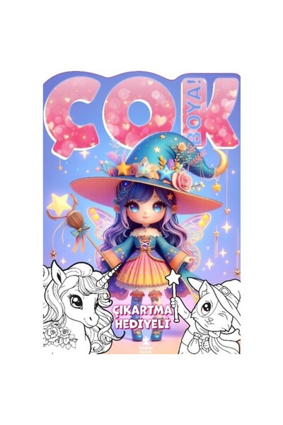 Doğan Çocuk Çok Boya! Çıkartmalı Dev Boyama Kitabı - Sihir