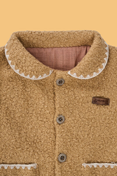 Mumenim Waterproof and Windproof Baby Plush Coat - Lined Inside, Warm Baby Winter Coat for Girls and Boys