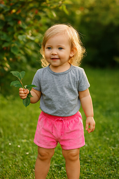 Milk & Muffin Pembe Renk Şort