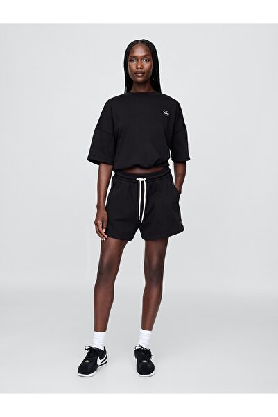 GAP Kadın Siyah VintageSoft Logo Şort