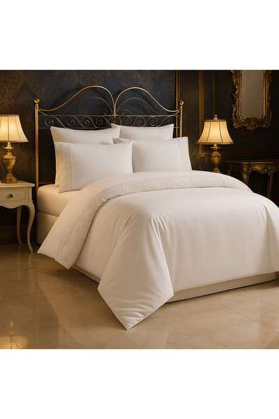 Çeyiz Bahçesi Set cuvertură dublă Çeyizlik Ivy Cream