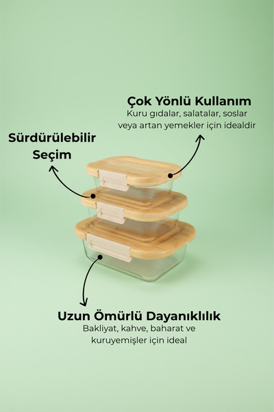 Bambum Satina 3-Piece Storage Set