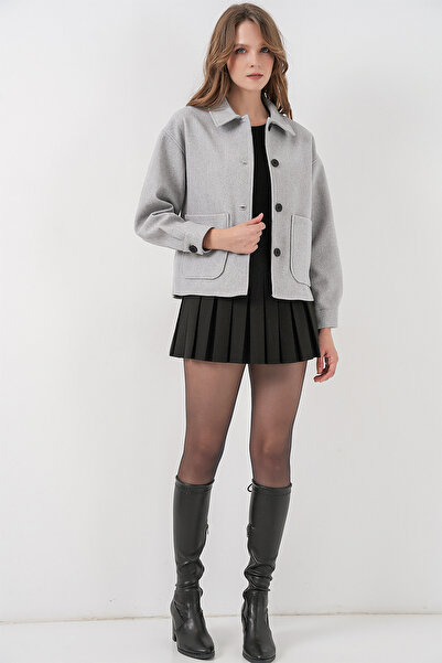 Bigdart 0713 Women's Cashmere Jacket - A.Grey