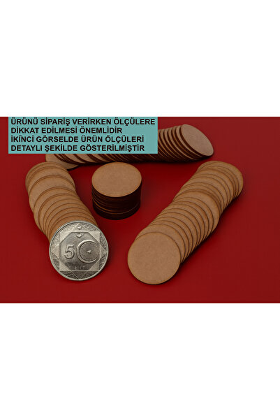 Şirin Lazer 50 Adet Küçük Boyanabilir Ahşap Ham Mdf magnet Ana okulu etkinlik...